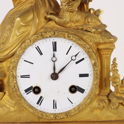 Countertop Clock Gilded Bronze France XIX Century