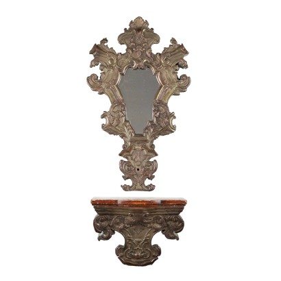 Miroir Style Baroque Verre Italie XIX Siècle