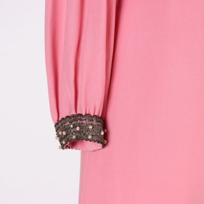 Moda de Milán, moda vintage, Milán vintage, años 70, 60, alta costura, vestido vintage rosa