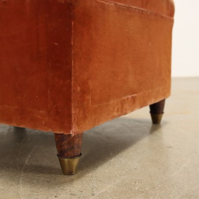 Pair of Armchairs Velvet Italy 1940s