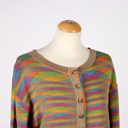 moda vintage, vintage missoni, moda italiana. vintage italiano, moda milanoi, cotone missoni,Abito Vintage Missoni