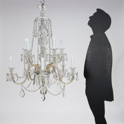 Chandelier Glass Italy XX Century