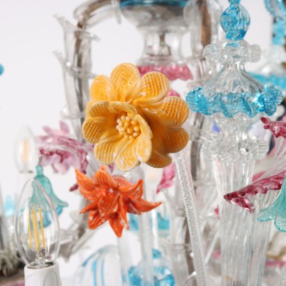 Murano Chandelier Glass Italy XX Century