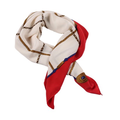 Foulard Vintage Chanel Soie France