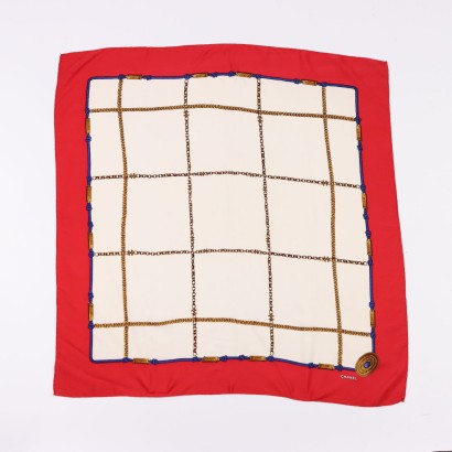 moda vintage, moda chanel, foulard chanel, foulard seta, moda parigi, vintage parisi,Foulard Vintage Chanel