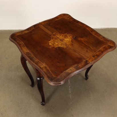 Table Pliante Baroque Bois Italie XVIII Siècle