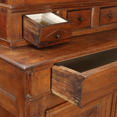 ANMOLI0157919_920737 antiquariato, vetrina, antiquariato vetrina, vetrina antica, vetrina antica italiana, vetrina di antiquariato, vetrina neoclassica, vetrina del 800,Credenza a Doppio Corpo Impero