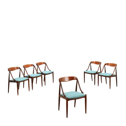 Stühle Modell '16' Uldum Furniture Factory Teak Dänemark 1960er