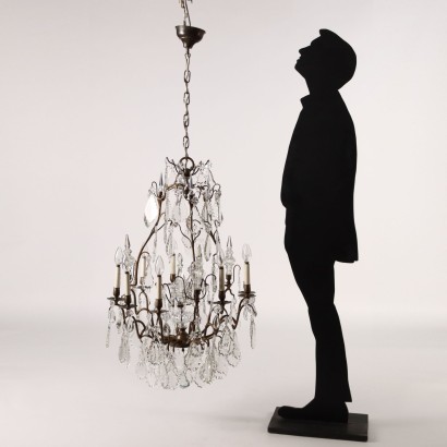 Chandelier Brass Italy XX Century