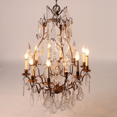 Chandelier Brass Italy XX Century