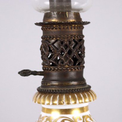 Oil Lamp Ceramic Europe XIX Century