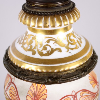 Oil Lamp Ceramic Europe XIX Century