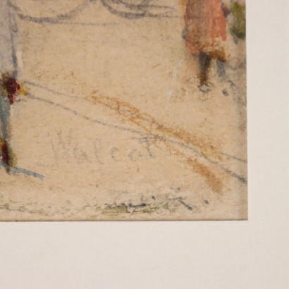 W. Walcot Aquarelle sur Papier Angleterre XX Siècle