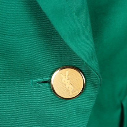 #vintage #abbigliamentovintage #abitivintage #vintagemilano #modavintage ,Giacca Vintage Yves Saint Laurent Verde%