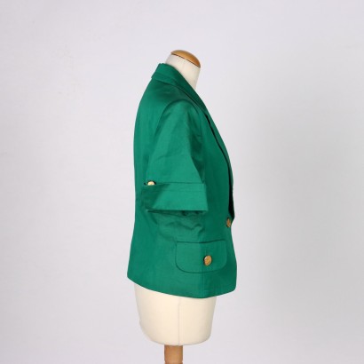 #vintage #abbigliamentovintage #abitivintage #vintagemilano #modavintage ,Giacca Vintage Yves Saint Laurent Verde%