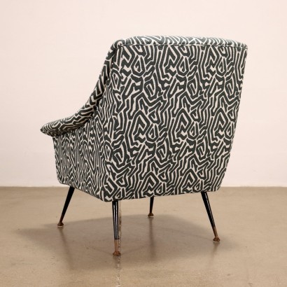 Fauteuil Tissu Italie Années 1960