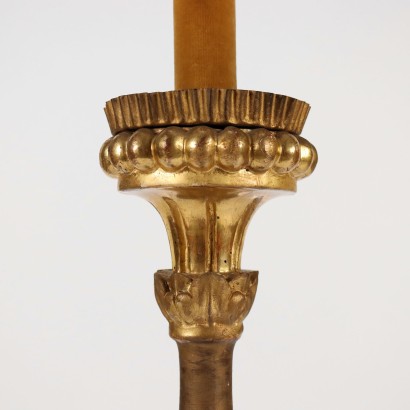 Eclectic Torch-Holder Wood Italy XIX Century