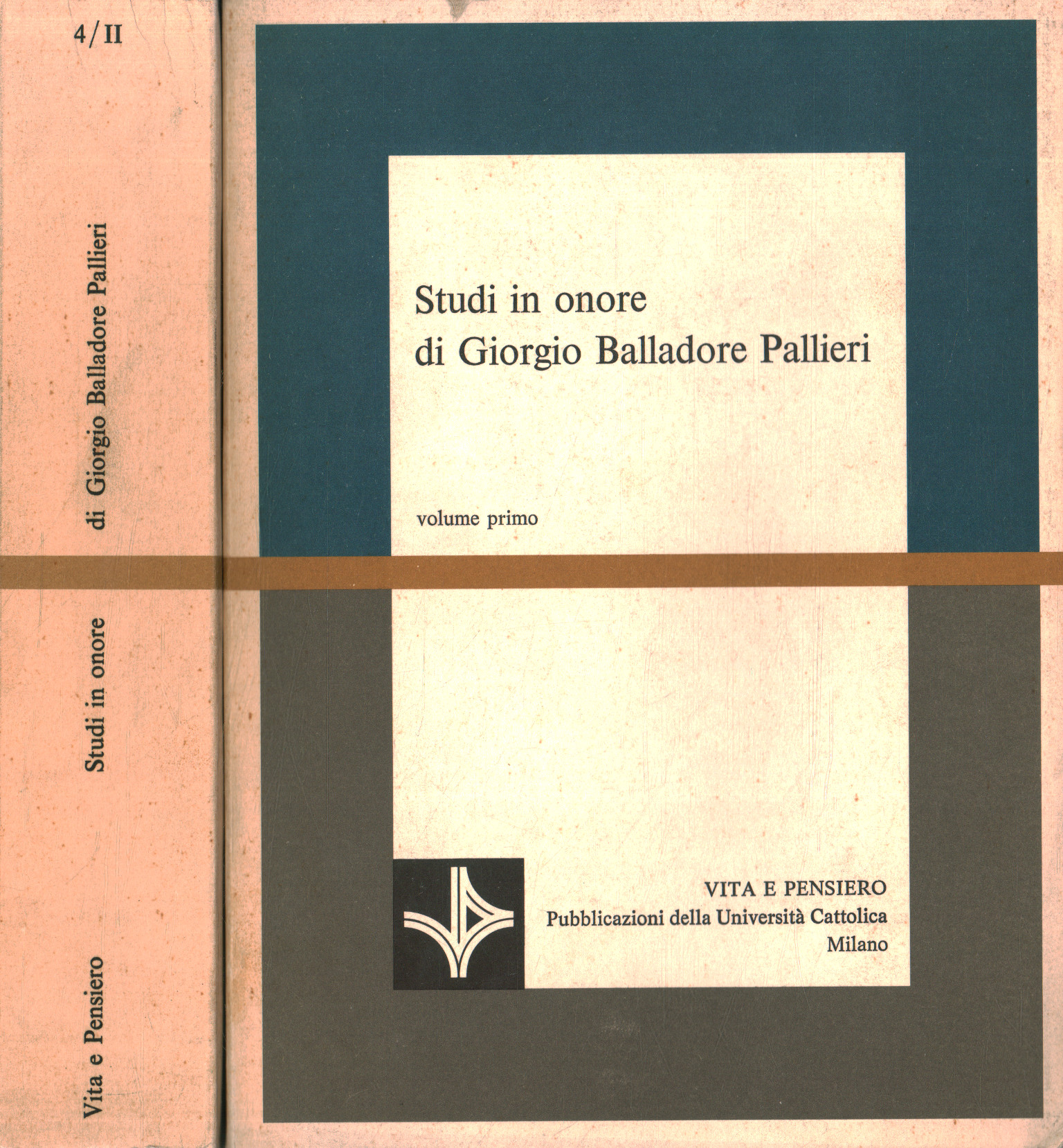 2 vols, Studies in honor of Giorgio Balladore Pa