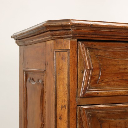 Commode Baroque Noyer Italie XVIII Siècle