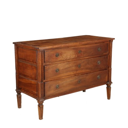 Commode Néoclassique Noyer Italie XVIII Siècle