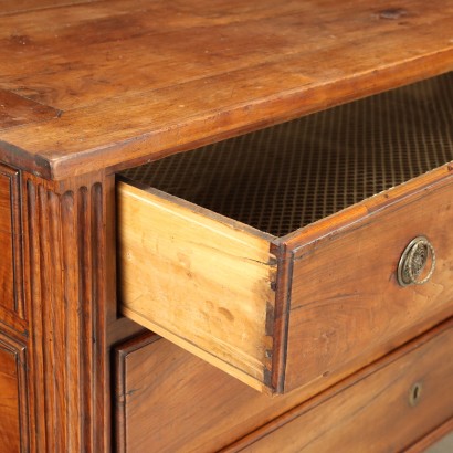 Commode Néoclassique Noyer Italie XVIII Siècle