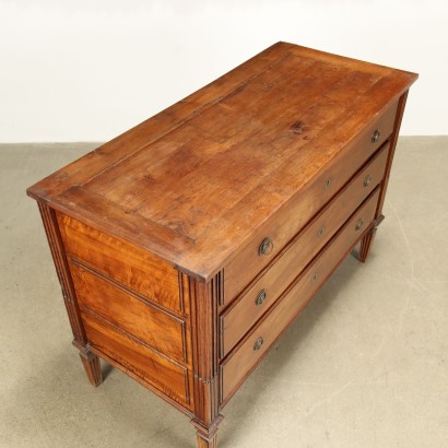 Commode Néoclassique Noyer Italie XVIII Siècle