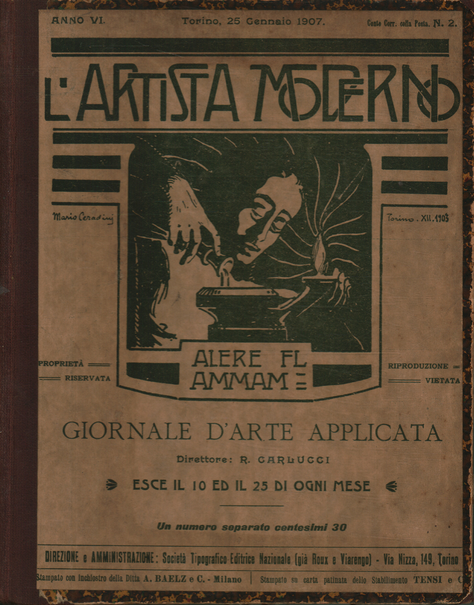 The modern artist Year VI 1907