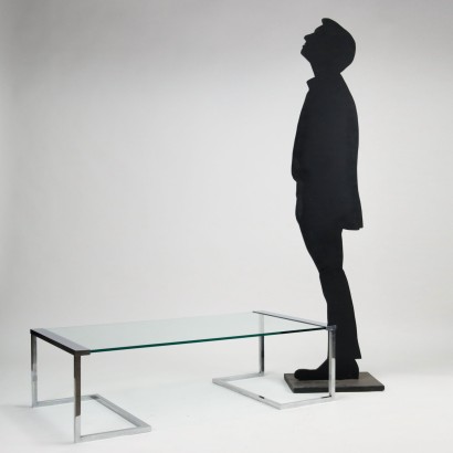 Table Sir T 32 Gallotti e Radice Verre Italie Années 1970