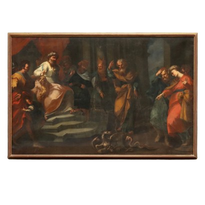 Aronne con Mosè davanti al Faraone