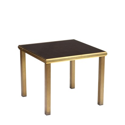 Table Basse Laiton Italie Années 1970-1980