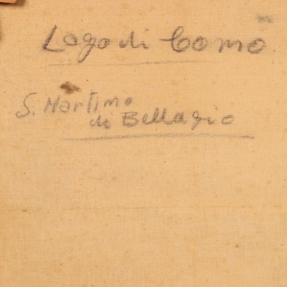 arte, arte italiano, pintura italiana del siglo XX, Fortunato Zangli, Lago Como S.Martino di Bellagio, Fortunato Zangli