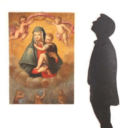 arte, arte italiana, pittura antica italiana,Madonna incoronata con Bambino