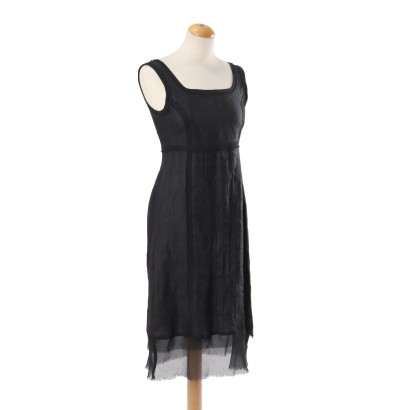 Vestido Pinko Lino Negro