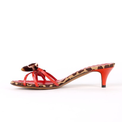 moschino, zapatos moschino, sandalias moschino, made in italy, calzado moschino, moschino de segunda mano, moschino barato y chic, mule, mule moschino, moschino animalier, Mule Moschino Cheap And Chic