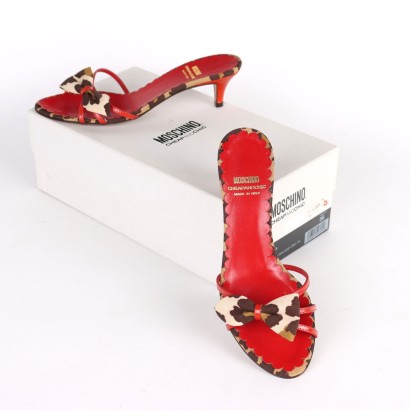 moschino, scarpe moschino, sandali moschino, made in italy, calzature moschino, moschino secondhand, moschino cheap and chic, mule, mule moschino, moschino animalier,Mule Moschino Cheap And Chic