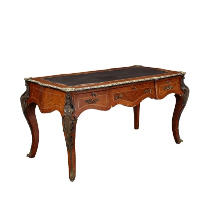 antique, desk, antique desks, antique desk, antique Italian desk, antique desk, neoclassical desk, 19th century desk, Rococo Style Bureau Plat