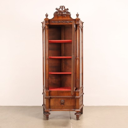 Neoclassical Style Showcase Walnut Italy XIX Century