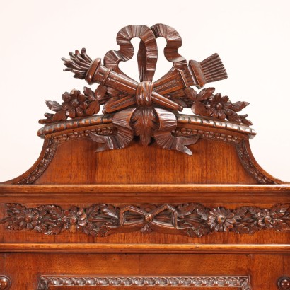 Neoclassical Style Showcase Walnut Italy XIX Century