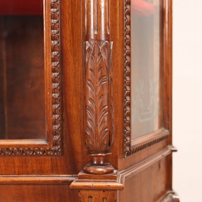 Neoclassical Style Showcase Walnut Italy XIX Century