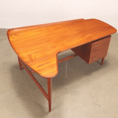 Bovirke B085 Schreibtisch Teak Dänemark 1950er