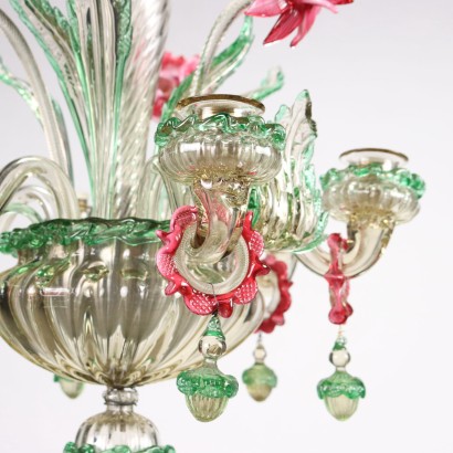 Murano Chandelier Glass Italy XX Century