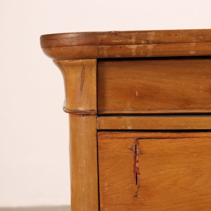 Charles X Bedside Table Mahogany Italy XIX Century