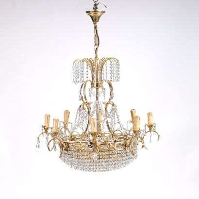 Chandelier Brass Italy XX Century