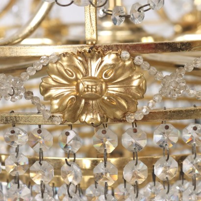 Chandelier Brass Italy XX Century