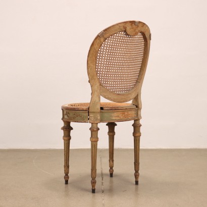 Gruppe von 6 Stühlen Neoklassiches Stil Buche Frankreich XIX Jhd