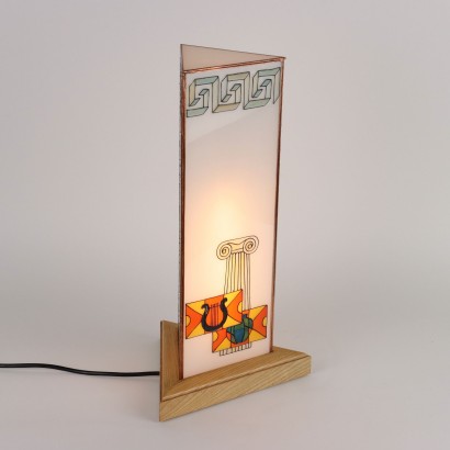 Art Decò Style Lamp Glass Italy XX Century