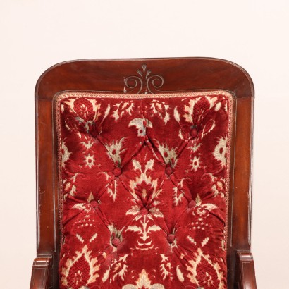 Fauteuil et Chaise Umbertine Noyer Italie XIX Siècle