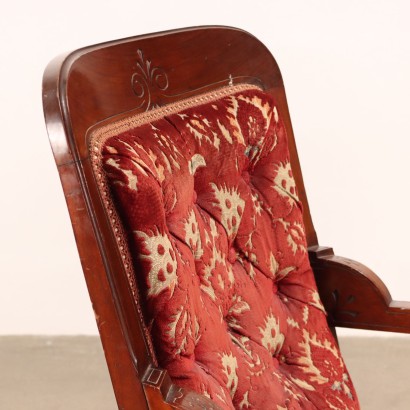 Fauteuil et Chaise Umbertine Noyer Italie XIX Siècle