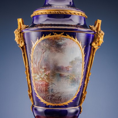 Vase Porcelaine Sèvres France XIX Siècle