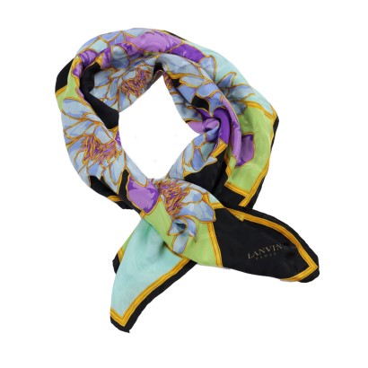 Lanvin Vintage Schal Seide Frankreich